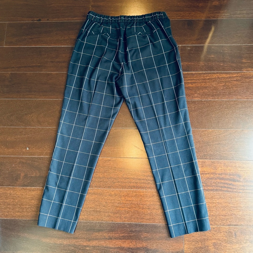 Tommy Hilfiger Dark Blue and Tan Plaid Pants